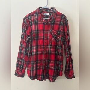 Magellan |  outdoors canyon creek red green plaid flannel shirt button Sz Medium